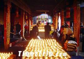 Butter Lamps, Ganden Monastery, Lhasa